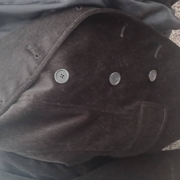 J Peterman black cotton cashmere riding jacket women's sz 10 - Picture 8 of 8